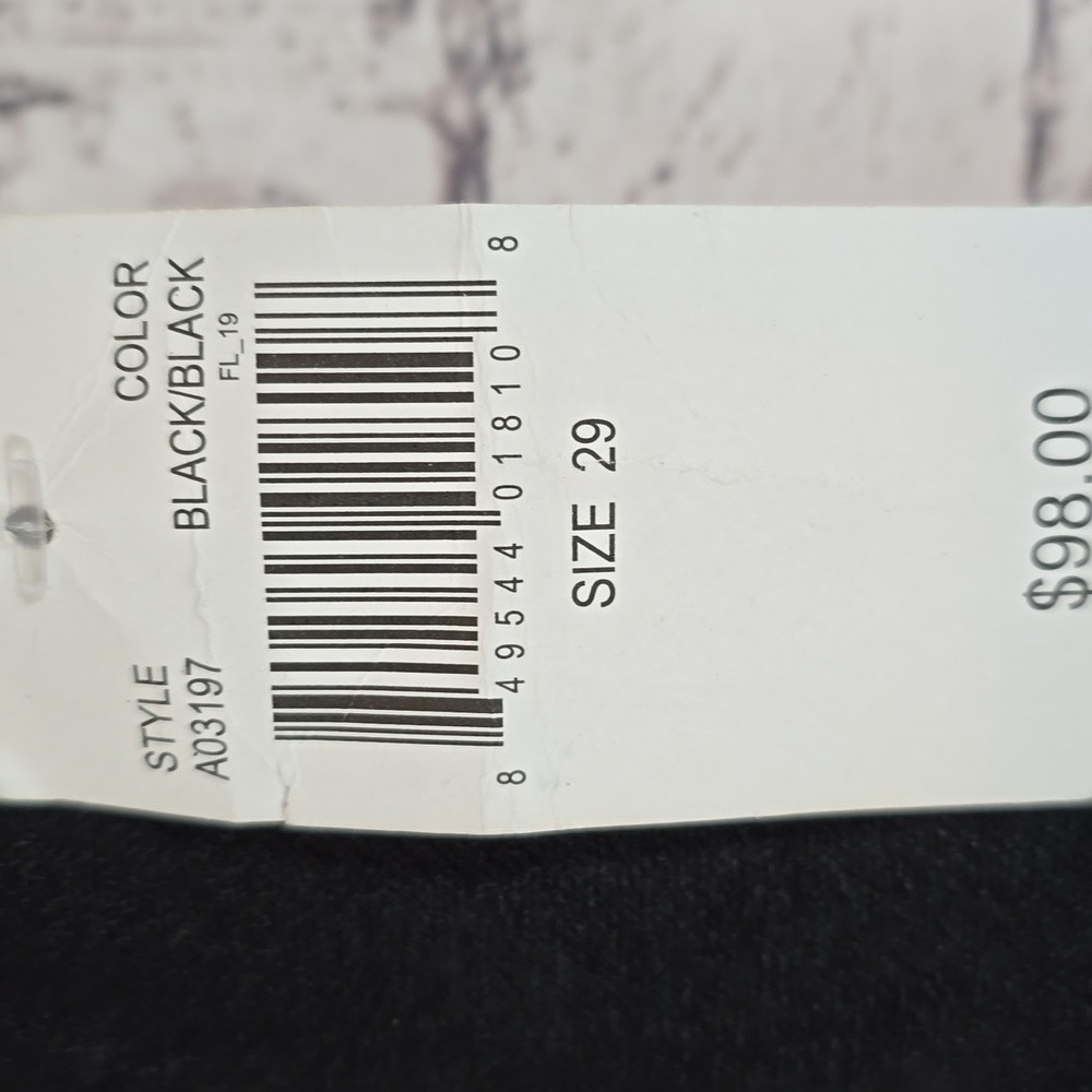 ABS Allen Schwartz Women's Sleek Faux Suede Black Skinny Pants Size 29 NWT - Picture 5 of 10